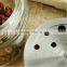 Round Clear Glass Cruet Bottle With Metal Hole Lid
