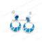 925 sterling silver stud earrings simple circular silver earrings design