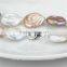 Fashion Colorful Pearl Necklace AA 20mm Coin Pearl Necklace