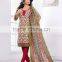 Cotton Designer Semi Stitched Embroidered Printed Salwar Kameez Suit Dress Ethnic