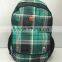 2016 Fashion & Concise Plaid Sport Backpacks for Outdoor Activities,green,YX-SP-06