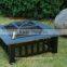 Outsunny 32" Square Outdoor Metal Fire Pit Table