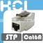 RJ45 STP Female Connector Cat 6A Keystone Jack Module