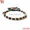 2016 New design 18K gold round beads bracelet with macrame