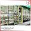 Utility glass shoe rack display