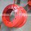 Red 8.00-20 Jiujiu 3pcs OTR steel wheels
