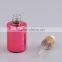 12ml round shaped uv gel red colored glass bottles with child proof dropper
