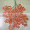 SJ071211 Garden decorative plastic autumn maple tree leaves for decoration