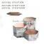 Cermaic jars for bath salts marble cement skin care containers with wood lids