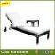 Hot Sell Black Wicker Lounger With Wheels Bathtub Lounge Chair