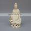 Ceramic sitting female buddha guan Yin statue,Religious buddha statue