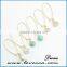 Lovely gemstone earrings turquoise crystal point earrings