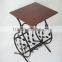 2014 New living room Metal frame magazine storage table sofa side table