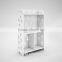 White Carved High gloss Jane European Style Home Decor CORNER shelf Bookshelf Bookcase Shelving Display Storage