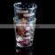 transparent custom silk decal printing glass mug for drinking