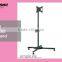Telescoping Ajustable Shelf Television Display Cart Rotate TV Bracket LCD LED Trolley