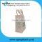 Waterproof blockbottom white PE film flexile loop handle plastic gift bag for pharmacy
