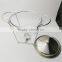 Large 4L round chafing dish glass hot food warmer with glass dish