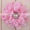 hot sale fabric flower clip for baby girls