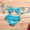 Beautiful children summer beach solid color baby bikini kids girls chiffon bikini swim girl beach bikini