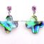 latest exquisite fashion abalone shell earrings new design paua abalone shell earrings with newest design