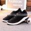 New model mesh fabric custom black casual men running sports shoes