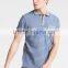MGOO New Design Two Buttons Mens Polo Shirt Stripe Printing Pique Polo Shirts With Customized Logo