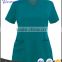 2017 fashion neck design with the most popular colorful hospital scrub uniform