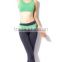 Green Yoga clothing Women Sports Aerobics Pant suit