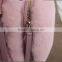 Myfur Baby Pink Girls Real Rabbit Fur Trim Leather Backpack Bag Wholesale
