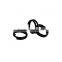 Iron Based Alloy Split Jump Rings Findings Round Black