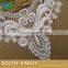 New Crochet Collar Beautiful Milk White Fabric Flower Venise Lace Sewing Applique DIY Craft Soluble Lace Collar Ladies