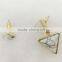 Retro Women Gold/Silver Turquoise Triagnle Earrings Jewelry Gift