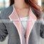 B41006A 2017 wholesale women big size clothes fashion long sleeve simple cardigan