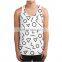 Customized cotton cheap white basketball tank top manufacturer wholesale vintage singlet for men