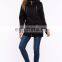 Wholesale women winter coats black long sleeve fleece winter coats for women