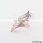Dainty Crystal Ring Engagement Ring Gold Ring