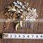 Bride wedding headdress Jelly color hair comb Wedding Jewelry
