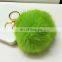 Stylish and fluffy rabbit fur key chain