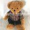 Wholesale Cheap Custom LOGO Stuffed Soft Toy Plush Uniform Teddy Bear