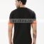 Mens 100% cotton crew neck plain blank double-layer short sleeves t shirt