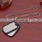 Custom metal cheap blank dog tag with costomer logo
