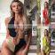 2019 Leopard Print Patchwork Swimwear  Cut Out Halter Monokini Women Bathing Suits Bikini One Pieces Swimsuits