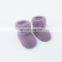 Wholesale newborn winter warm baby socks non slip solid color toddler slipper socks for 0-3T