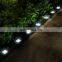 8 LED IP65 Waterproof Solar Powered Disk Lights for Garden