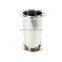 Stainless Steel 3"x18" material tube column bho extractor tube essential oil extractor distiller