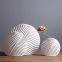 Tree Leaf Nordic Style Large White Green Ceramic Vase Art Decoration For Showroom Living Room