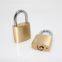 Sample available cheap safety customized logo small padlock 25mm heavy duty brass padlock