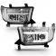 For 2007-2013 Tundra Sequoia Pickup Chrome LED Tube Projector Head light Headlamp