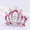 Fashion crystal Rhinestone baby kids princess Birthday party girl women hair comb gift tiara crown FZ-048 size 7*4.5